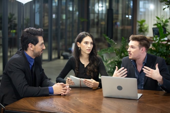 Tax advisory team in a meeting